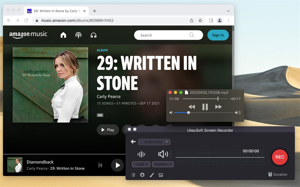 play mp3 amazon music offline