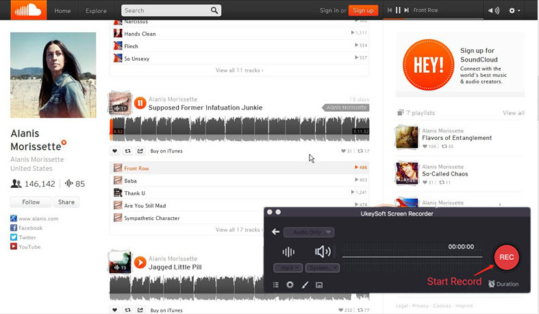 record soundcloud music to mp3