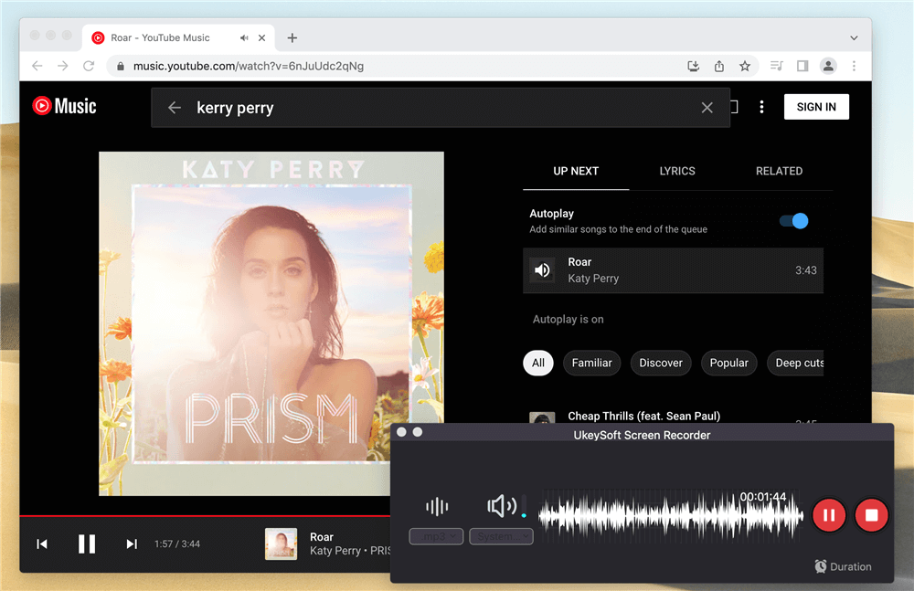 record youtube  music to mp3