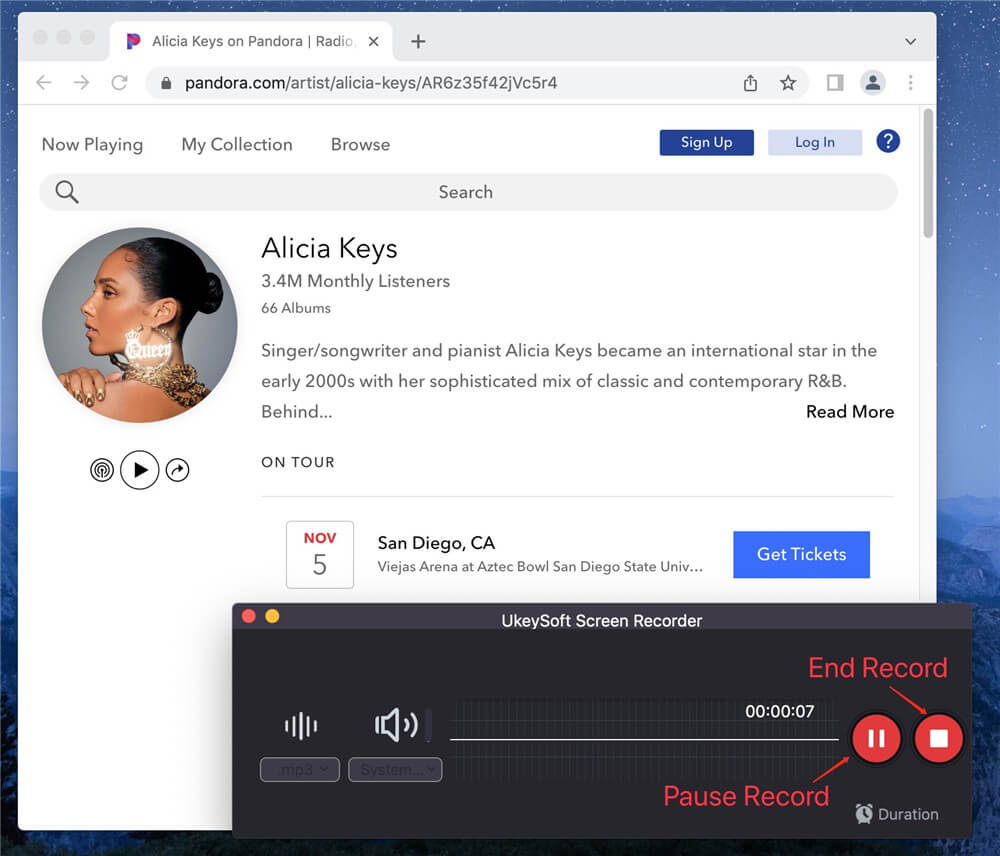 Record Pandora Music to MP3