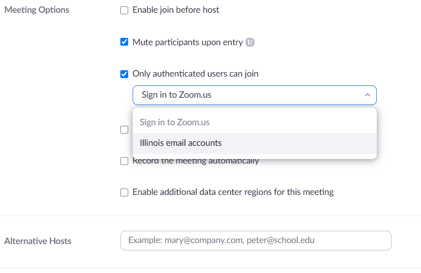 zoom limits users