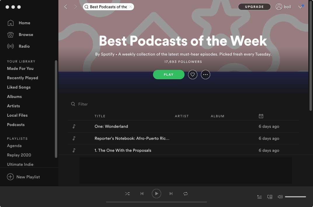 i migliori podcast della settimana
