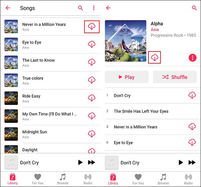 android'de apple music şarkılarını indir