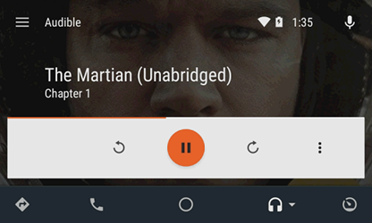 speel Audible in de auto via Android Auto