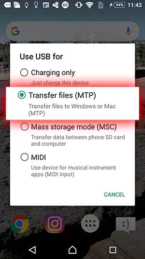 transferir canciones de iTunes a un teléfono Android