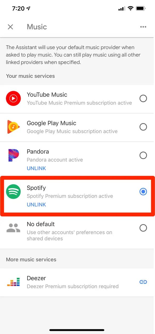 jugar Spotify en la página principal de Google