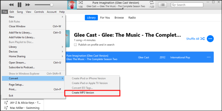 converter biblioteca do itunes para mp3