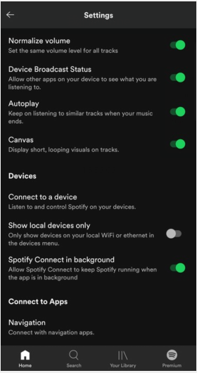 spotify device broadcast status