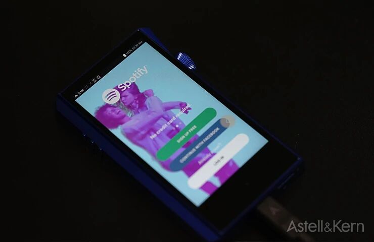 stream spotify on A&K player