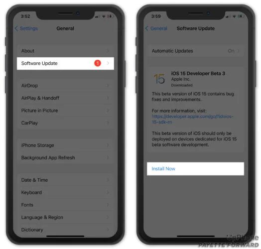 update iphone software