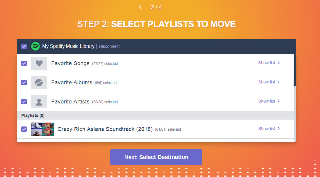 itunes playlist to Amazon Music via TuneMyMusic
