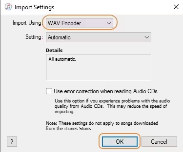 WAV Encoder iTunes
