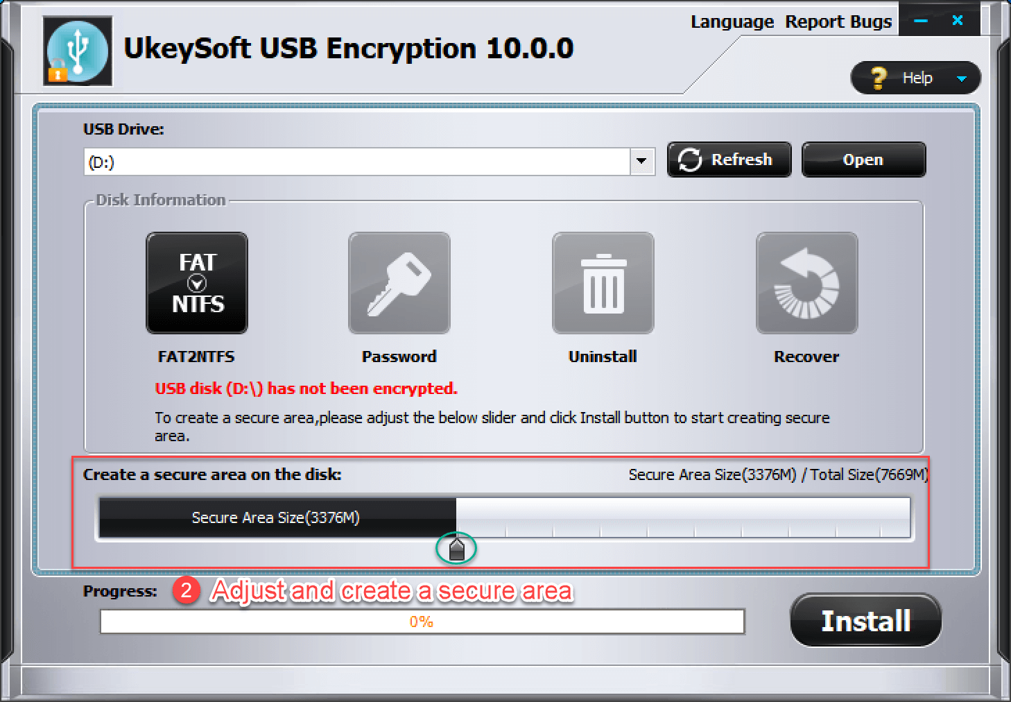 set secure area