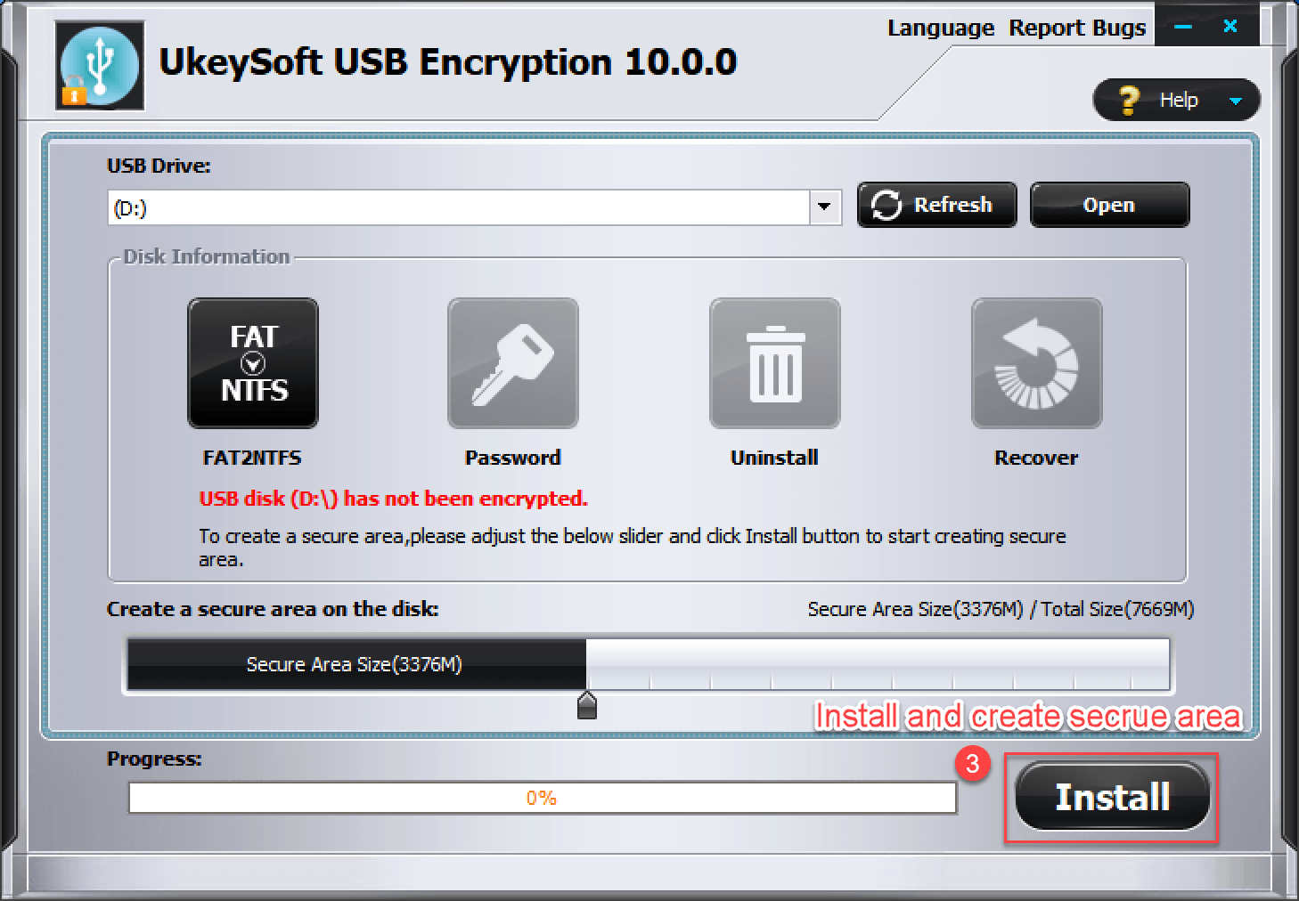 create secure area