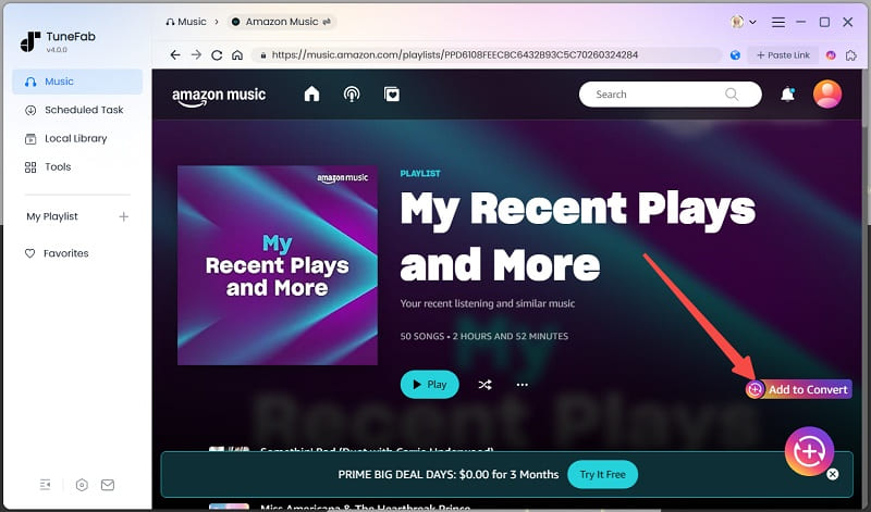 Convertidor de música TuneFab Amazon