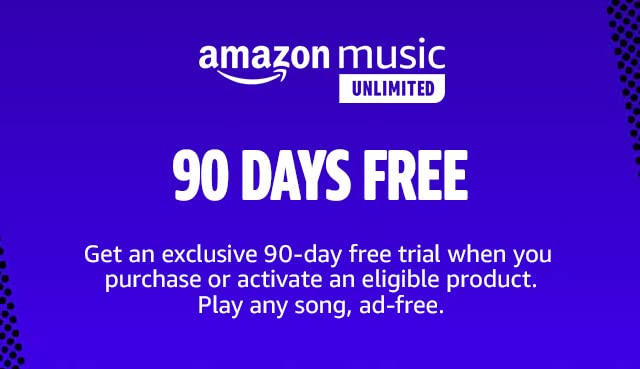 ontvang een gratis proefversie van Amazon Music