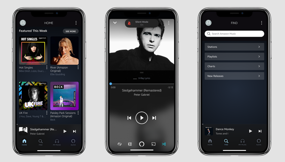 aplicativo móvel de música amazon