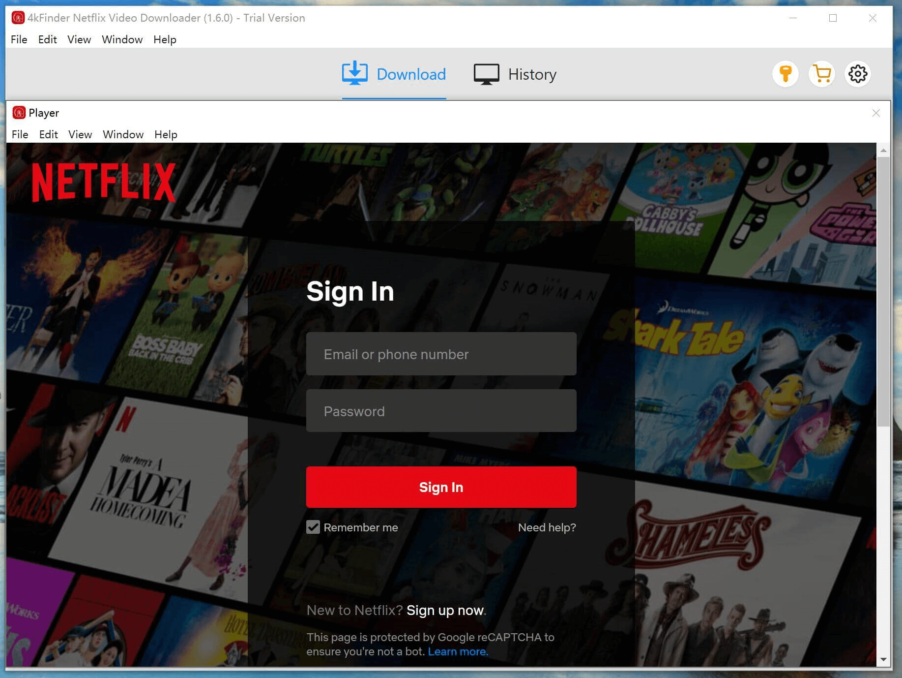 avvia il downloader di video netflix