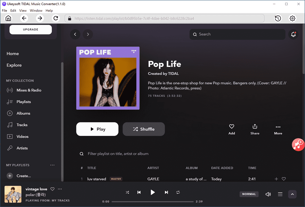 How to Download Music from TIDAL  Player