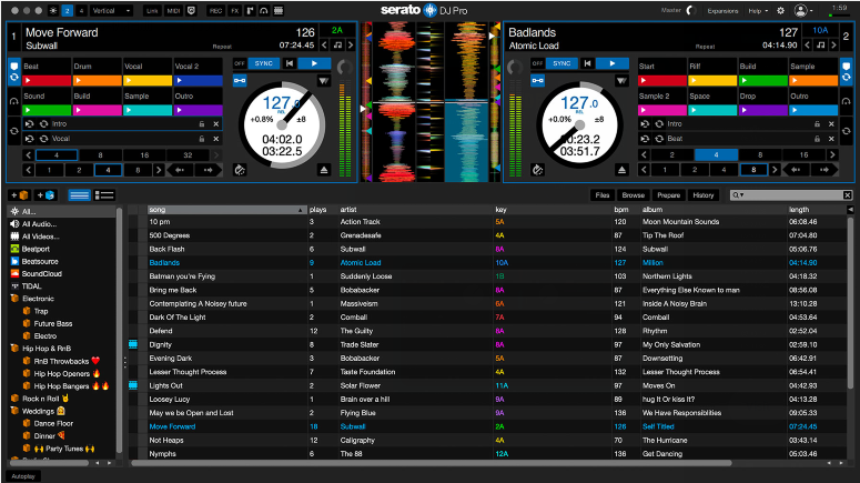 aggiungi musica a serato dj pro