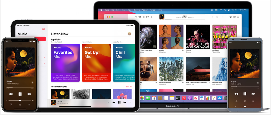 giao diện apple music