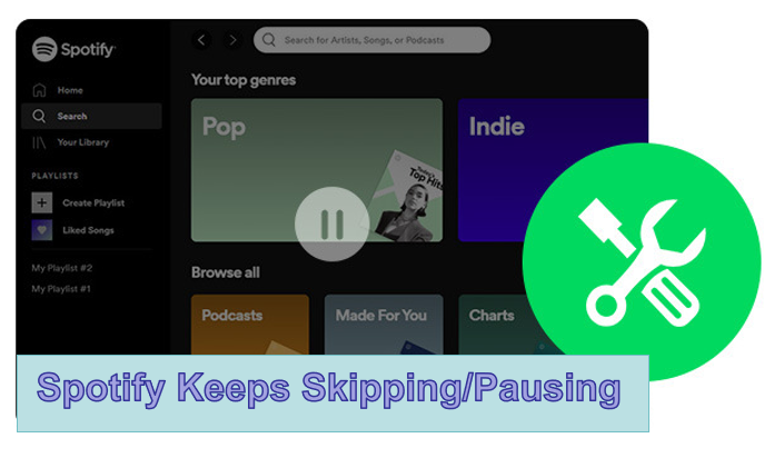 fix Spotify keeps skipping/pausing issue