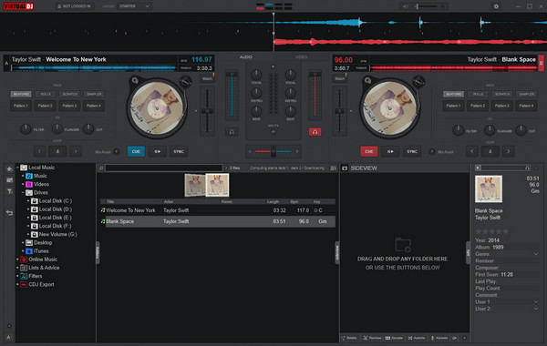 mixer de la musique spotify dans un dj virtuel