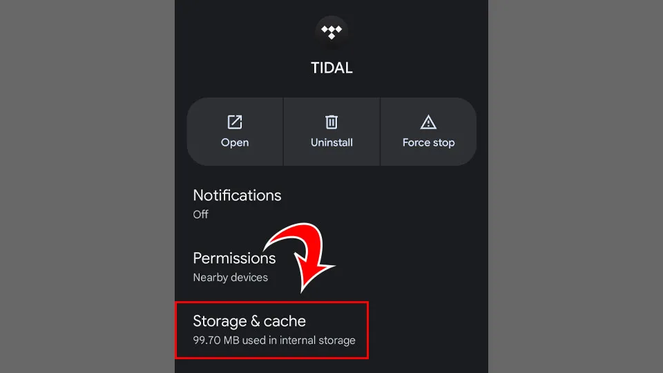 clear tidal cache