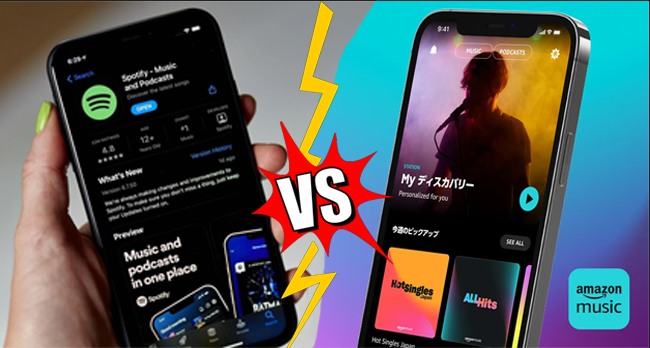 spotify vs amazon musiikki