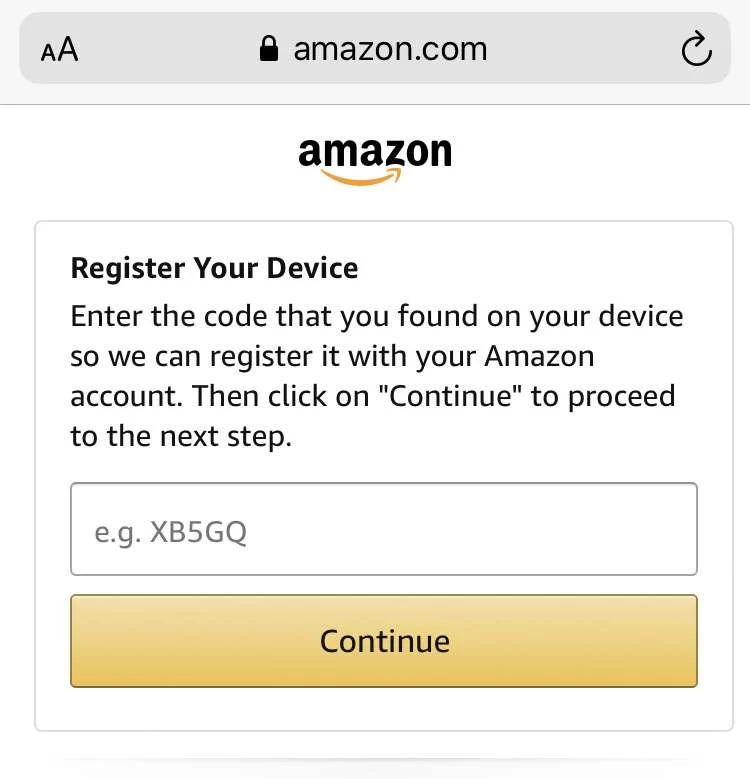 Amazon aktivasyon kodu