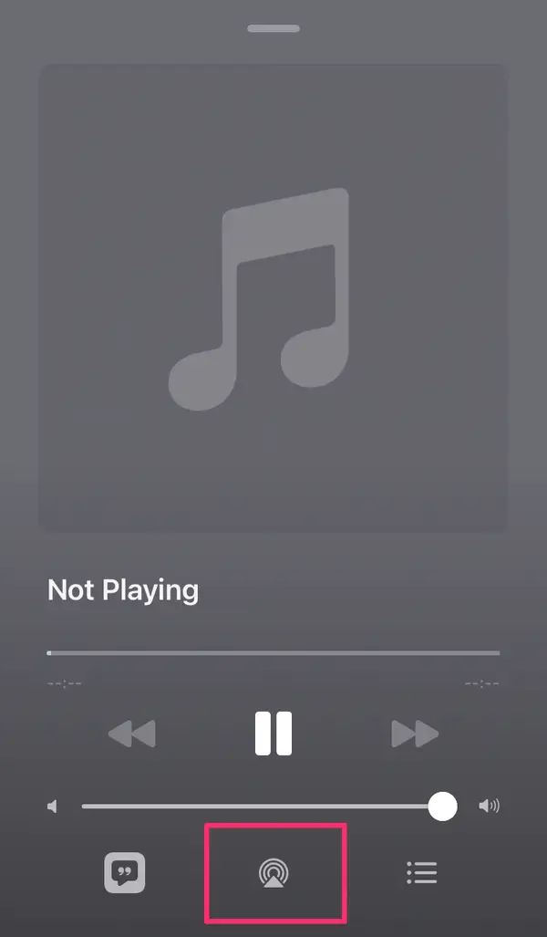 AirPlay Apple Music vers Roku sur iOS