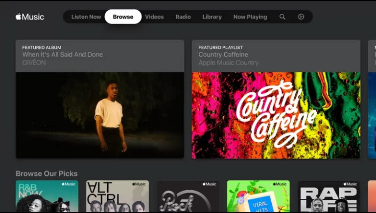 แอพ Apple Music บน Roku