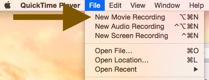 open QuickTime Player