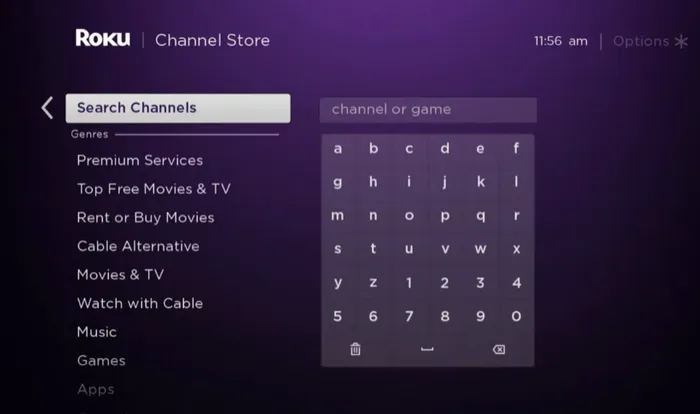 Roku Search Channel