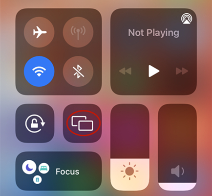 iOS 上的屏幕鏡像 Apple Music