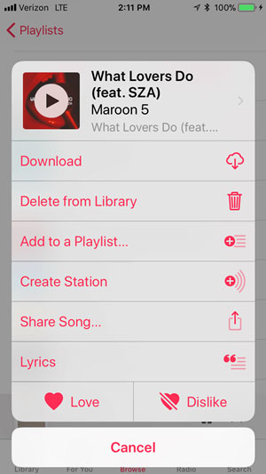 add songs to apple music playlist