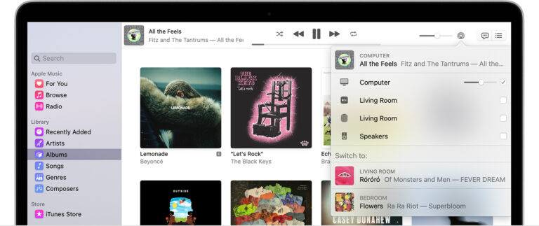 在 Mac 上將 Apple Music 投射到 Roku