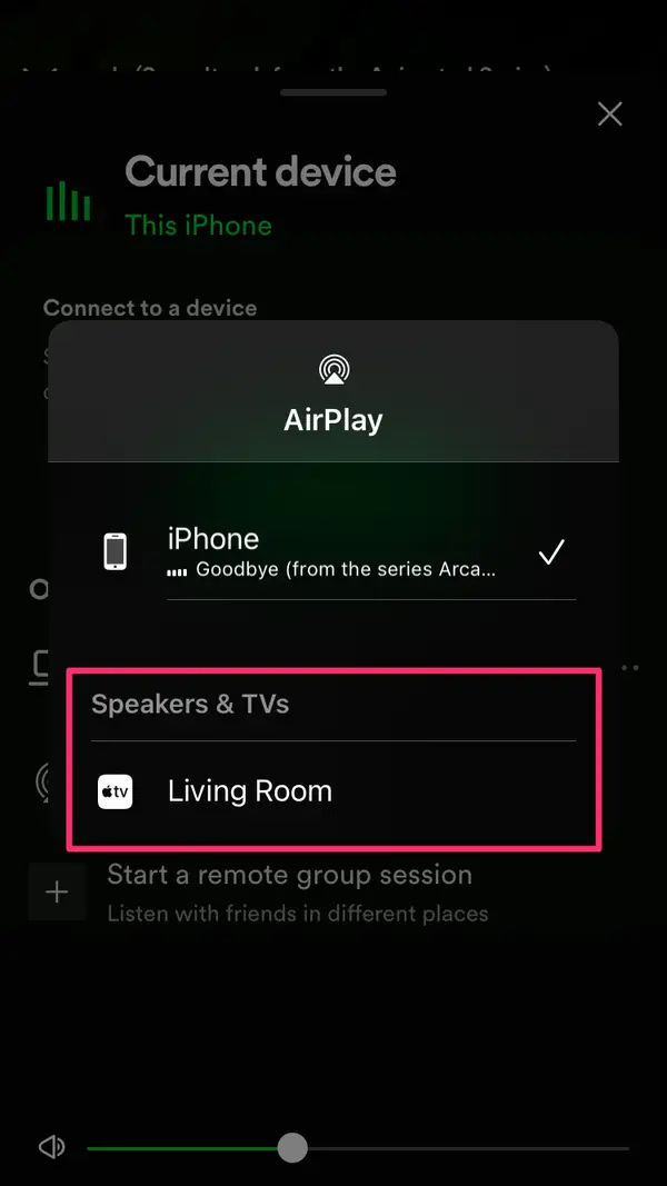 cast apple music to Roku on iOS