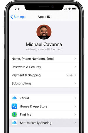 iphone family sharing