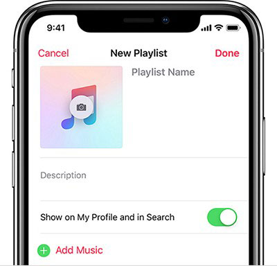 make new playlist