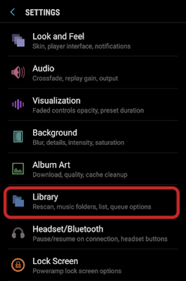 poweramp settings