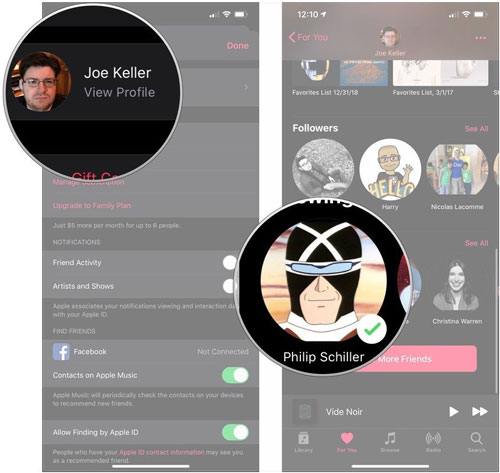 see a friend playlist