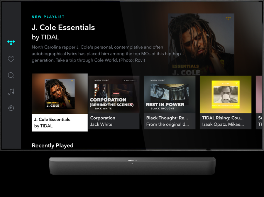 stream tidal on roku tv