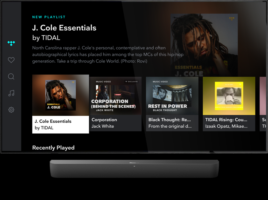 stream tidal na roku tv