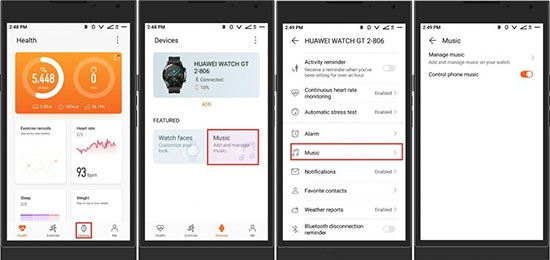 Transfer music to huawei watch 2 new arrivals