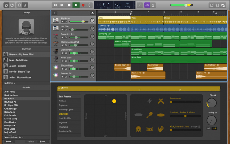 add music to garageband mac