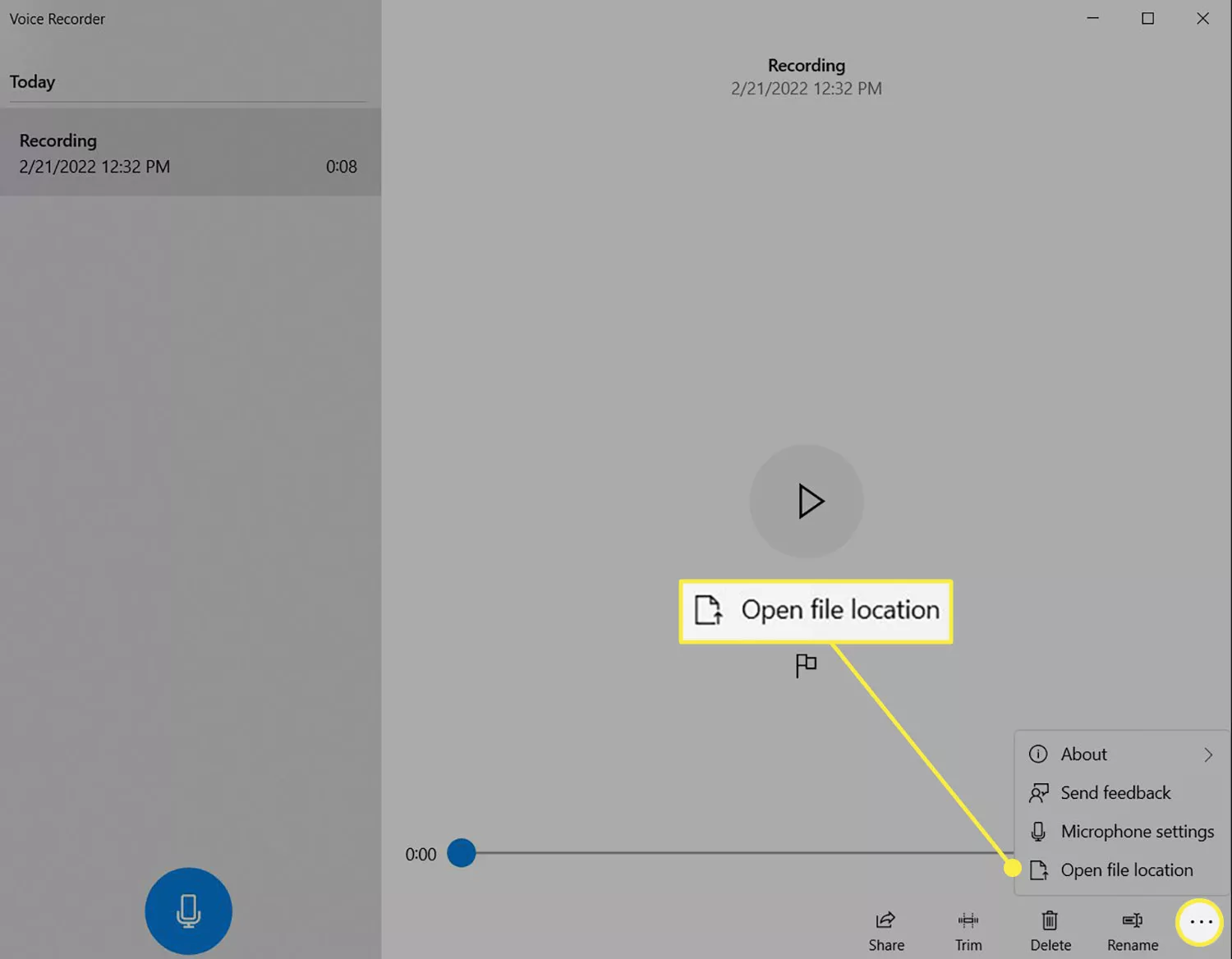 guardar grabación de audio en la computadora