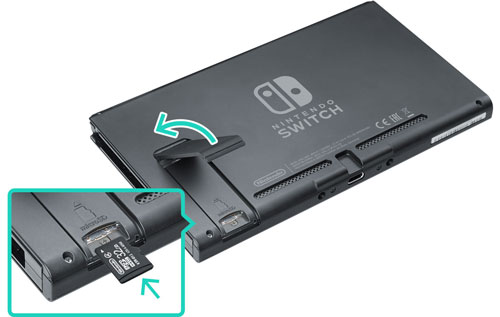 insert sd card