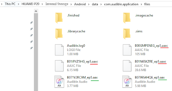 android downloaded audible files on pc