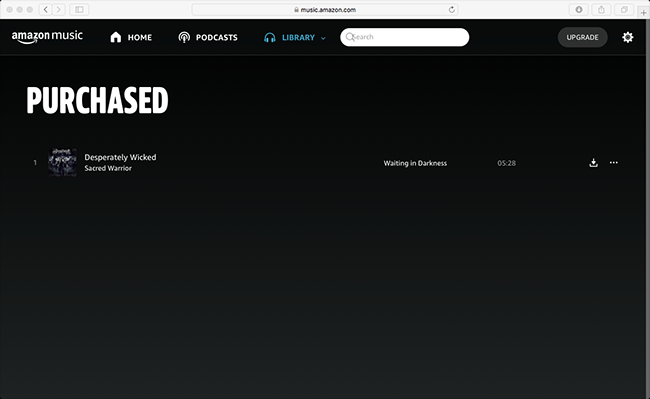 download music on Amazon Web Player